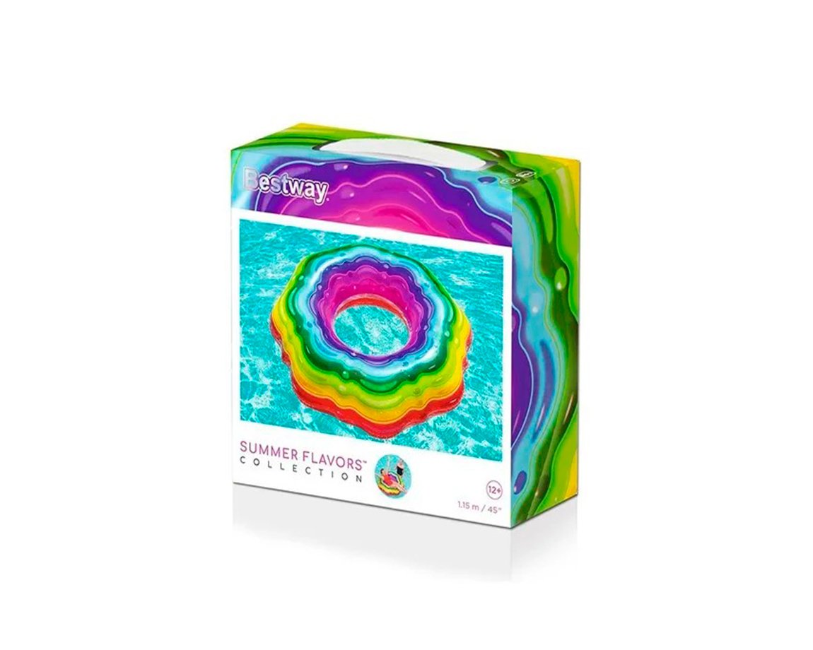 JUGUETE BESTWAY INFLABLE 36163 SALVAVIDAS ARCOIRIS