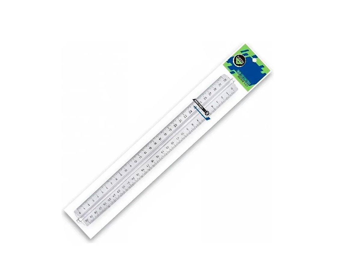 TRIPLEDECIMETRO PIZZINI 2764 ACRILICO x30 CM