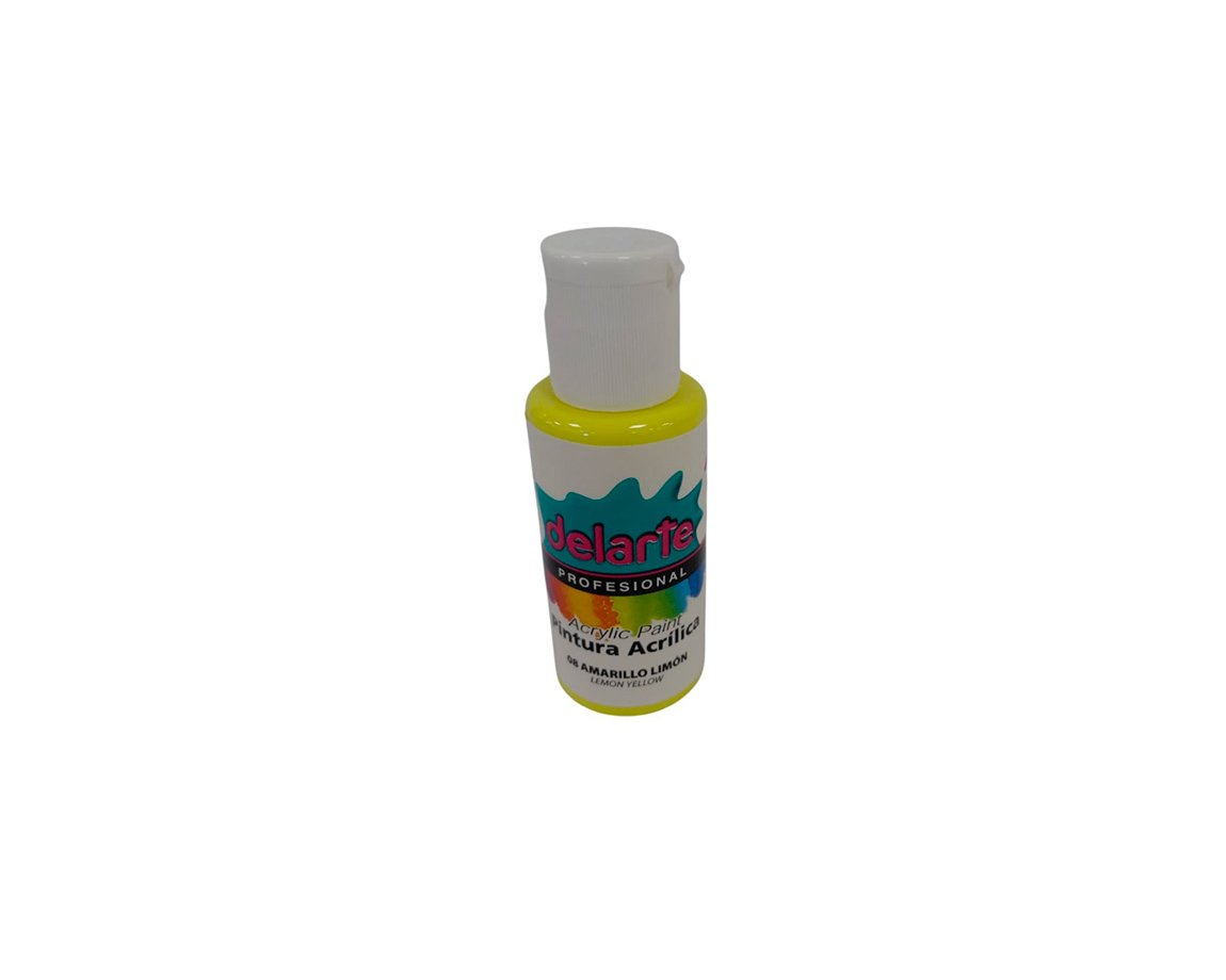 ACRILICO DELARTE  08 AMARILLO LIMON  x 50 CM