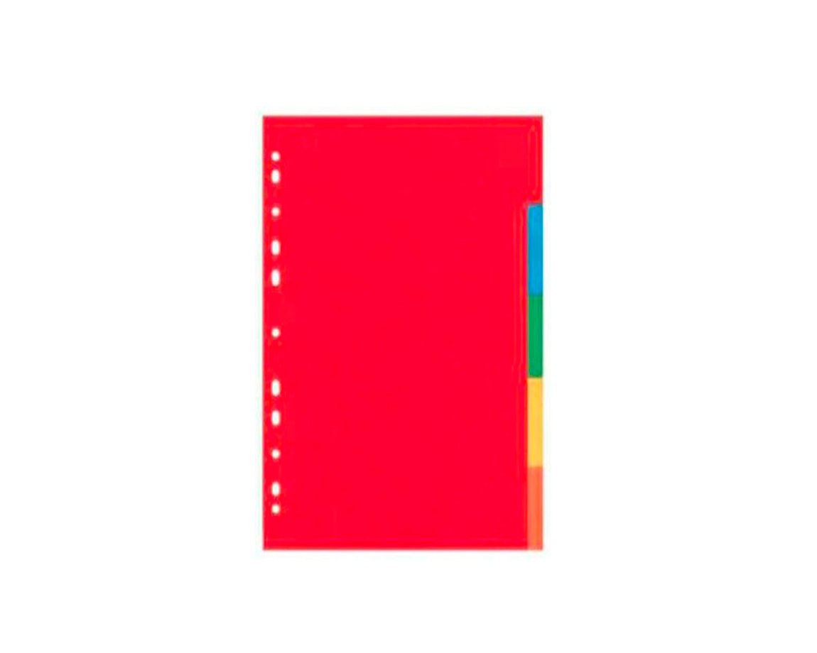 FOLIOS SEPAR PESADO OFICIO x 10 U LAT ROJO