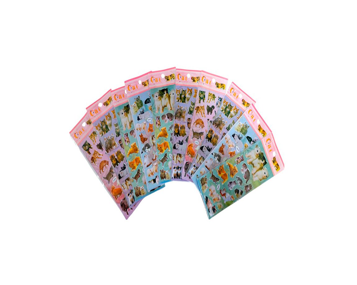 STICKERS GATOS x 10 U.