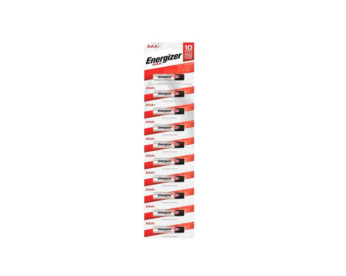PILAS ENERGIZER AAA ALCALINA E-92 BLISTER x 10 UNID.