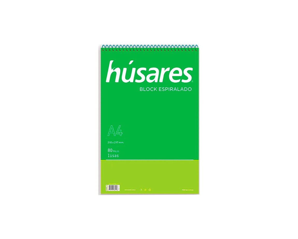 BLOCK HUSARES 6402 ESP A4 L X 80 HOJAS