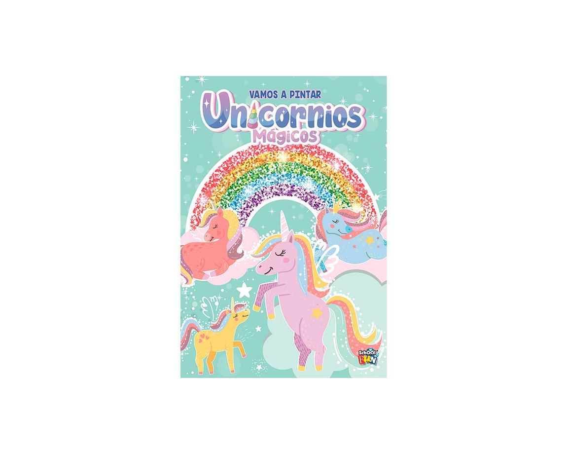 LIBROS SCHOOL FUN PLOW LIST-220 VAMOS A PINTAR UNICORNIOS MAGICOS