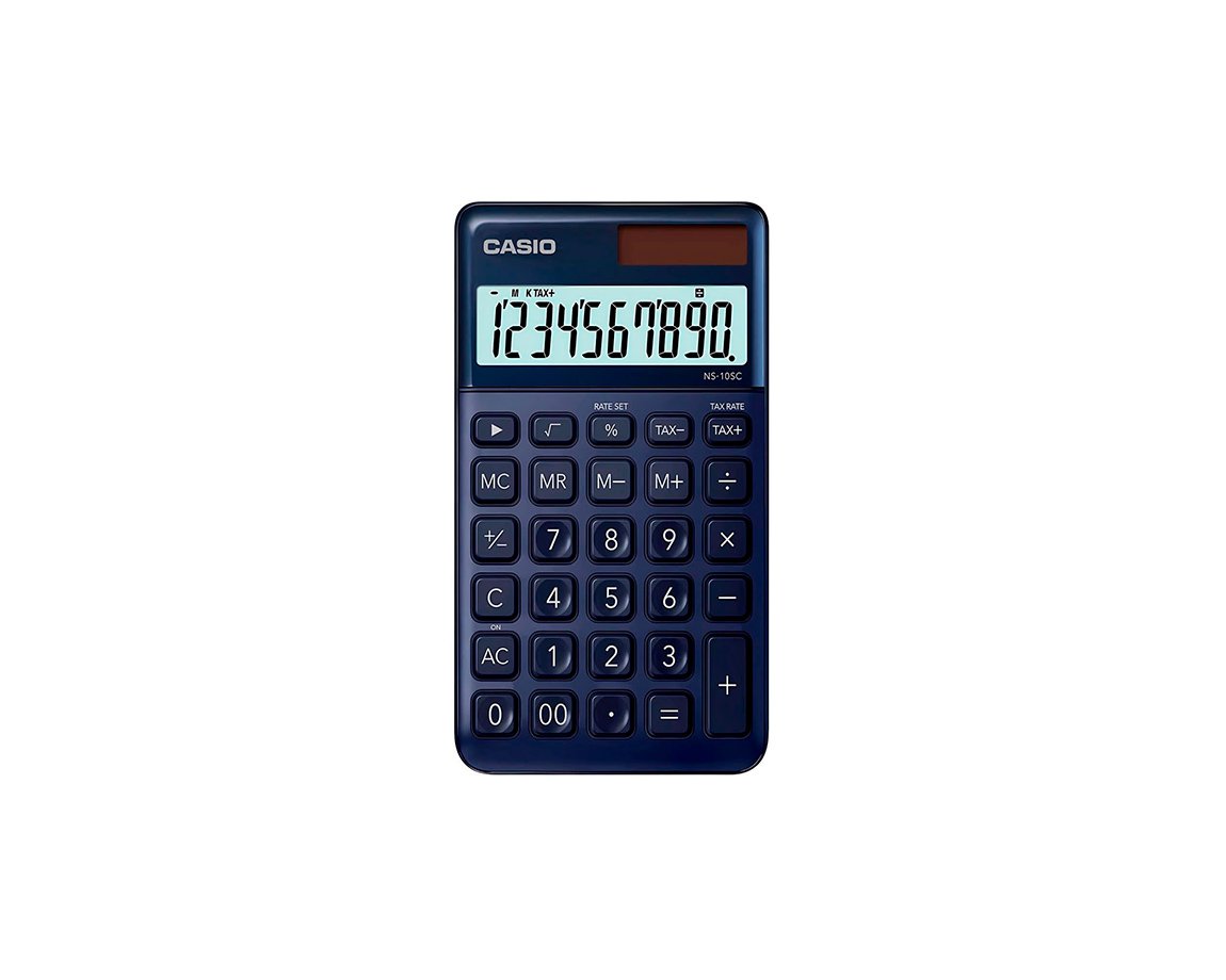 CALCULADORAS CASIO NS-10SC-GD 10 DIG. AZUL