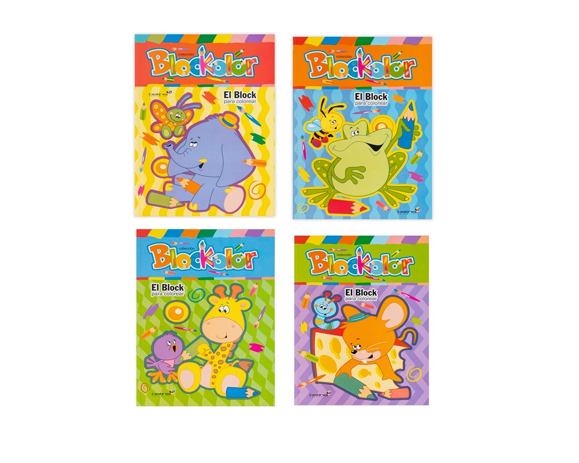 LIBROS BETINA PINTAR BLOCKOLOR SURTIDOS