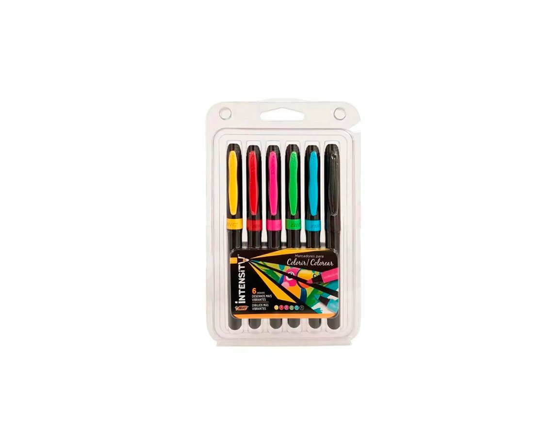 MARCADOR BIC INTENSITY x 6 U. SURTIDO 971135/9309533