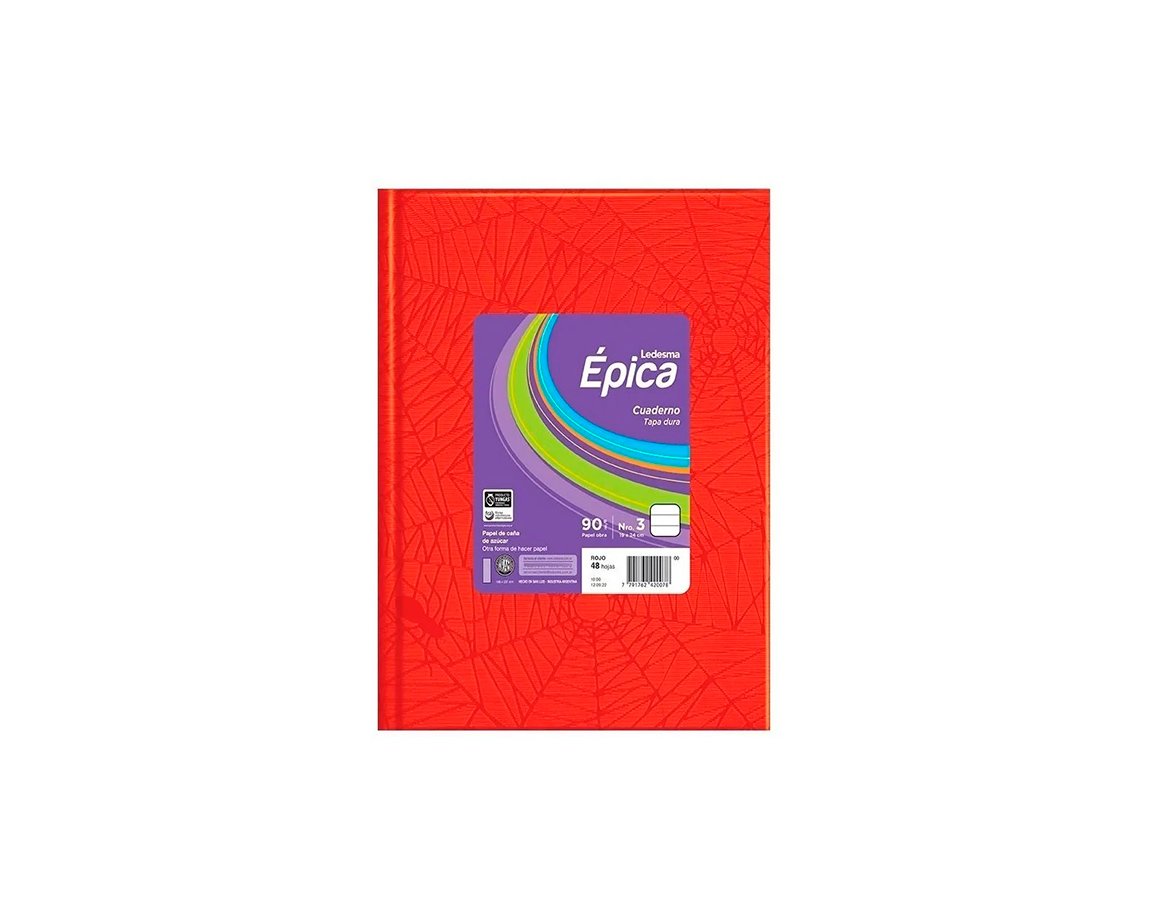 CUADERNO EPICA Nº3 ARAÑA 48 H = ROJO