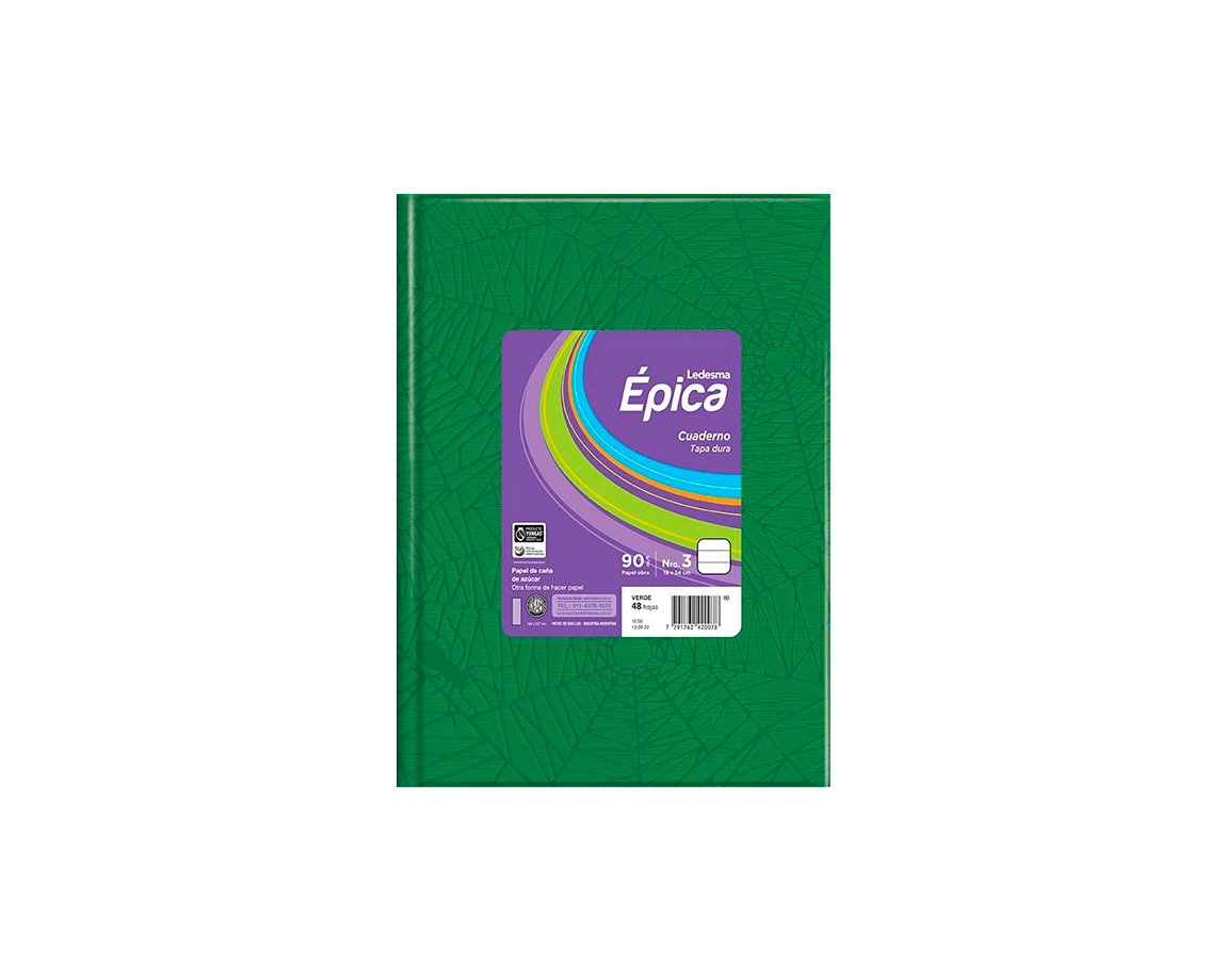 CUADERNO EPICA Nº3 ARAÑA 48 H = VERDE