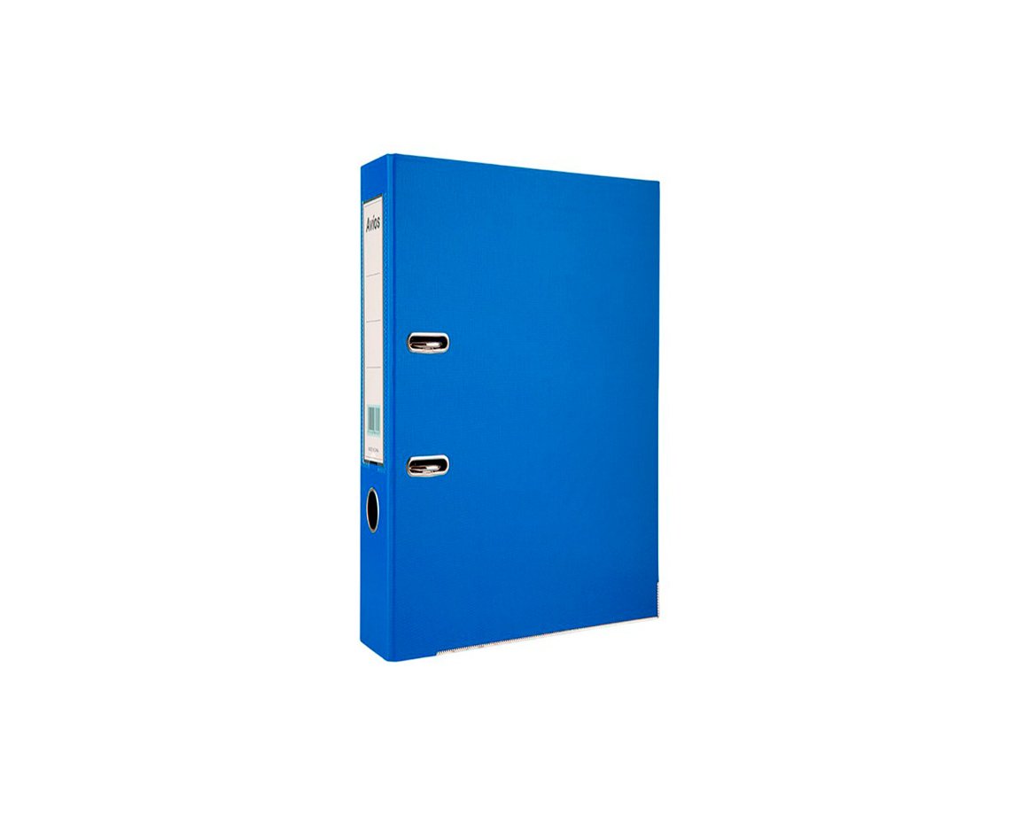 BIBLIORATO THE PEL PVC A4 AZUL LOMO ANG.
