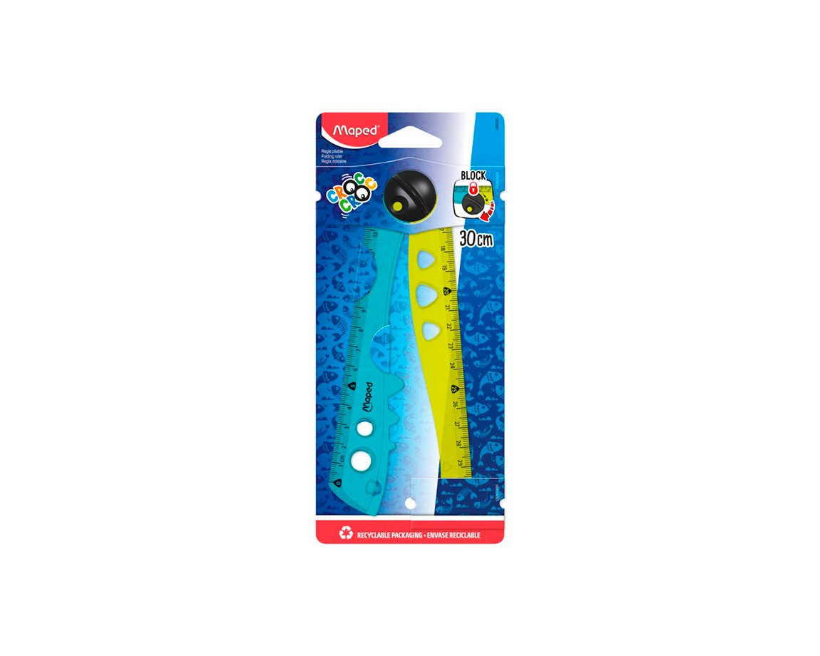 REGLA MAPED CROC CROC 30CM 282030 C/QUIEBRE BLISTER