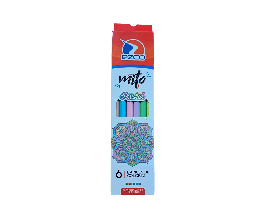 PINTURITAS EZCO MITO x6 U. LARGOS PASTEL