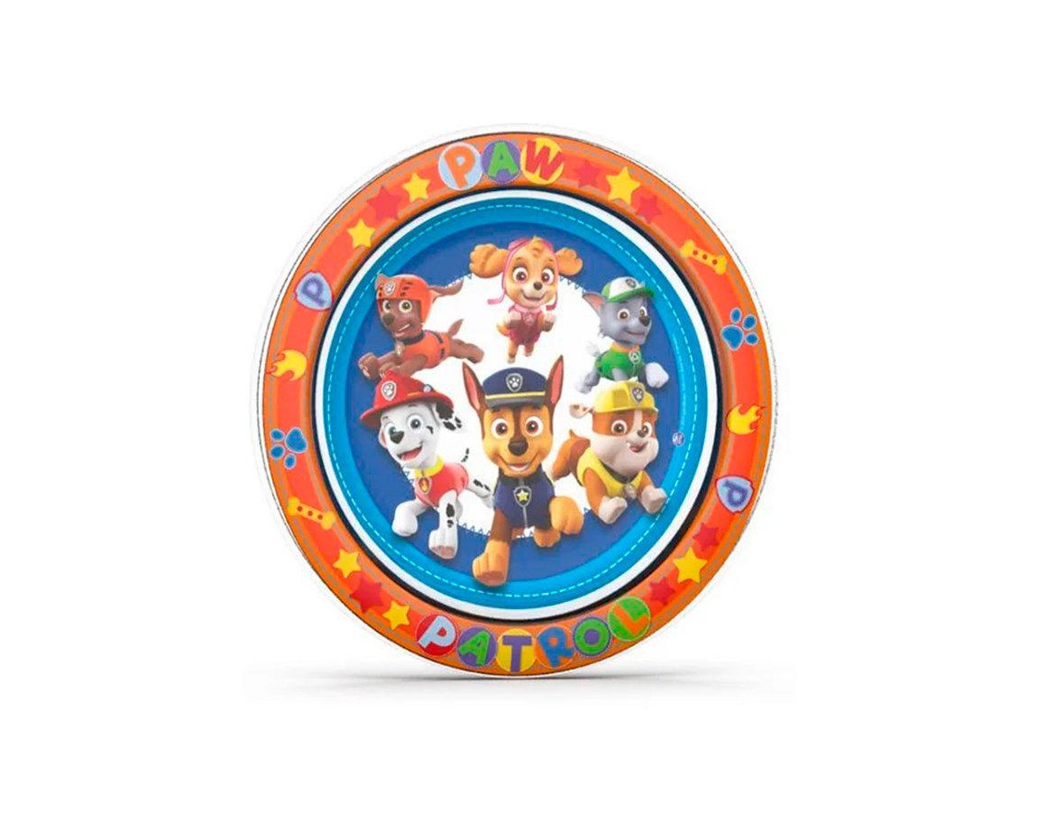 PLATO PLAYO BEL GIOCO PAW PATROL PLASTICO