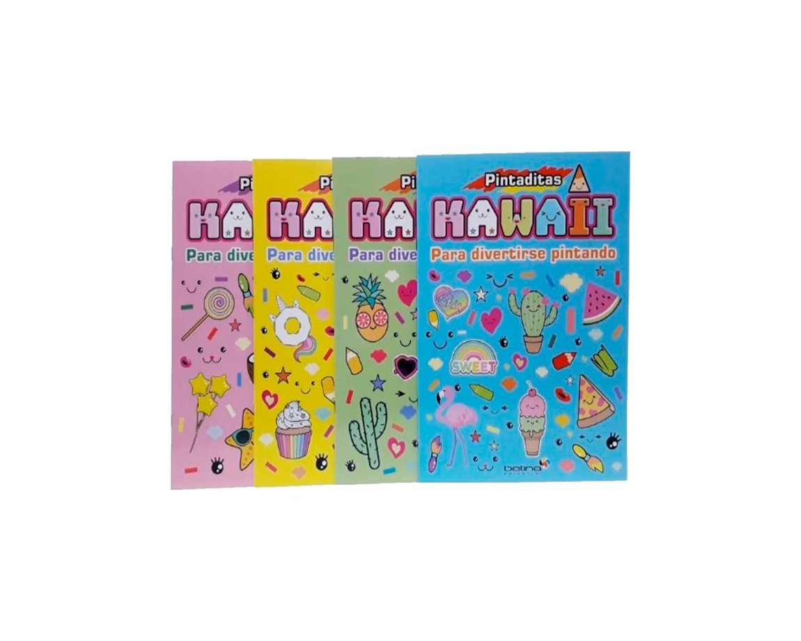 LIBROS BETINA PINTAR PINTADITAS KAWAII