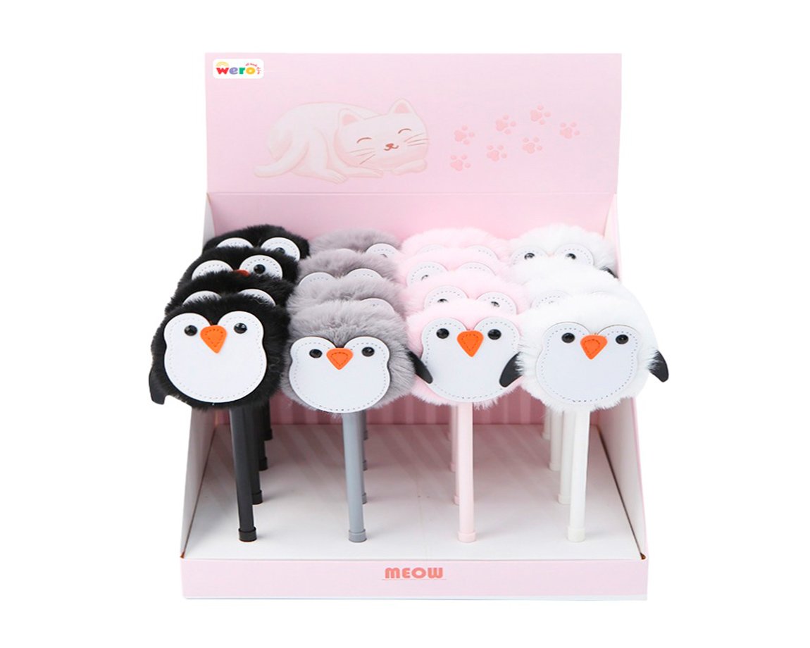 BOLIGRAFO WERO WE3028 PINGUINO POMMPON III