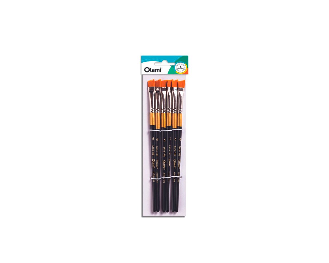 PINCEL OLAMI PI146 Nº0 x 6 U. CHANFLE