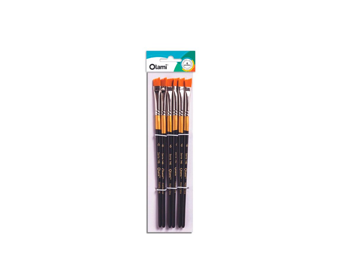 PINCEL OLAMI PI146 Nº8 x 6 U. CHANFLE