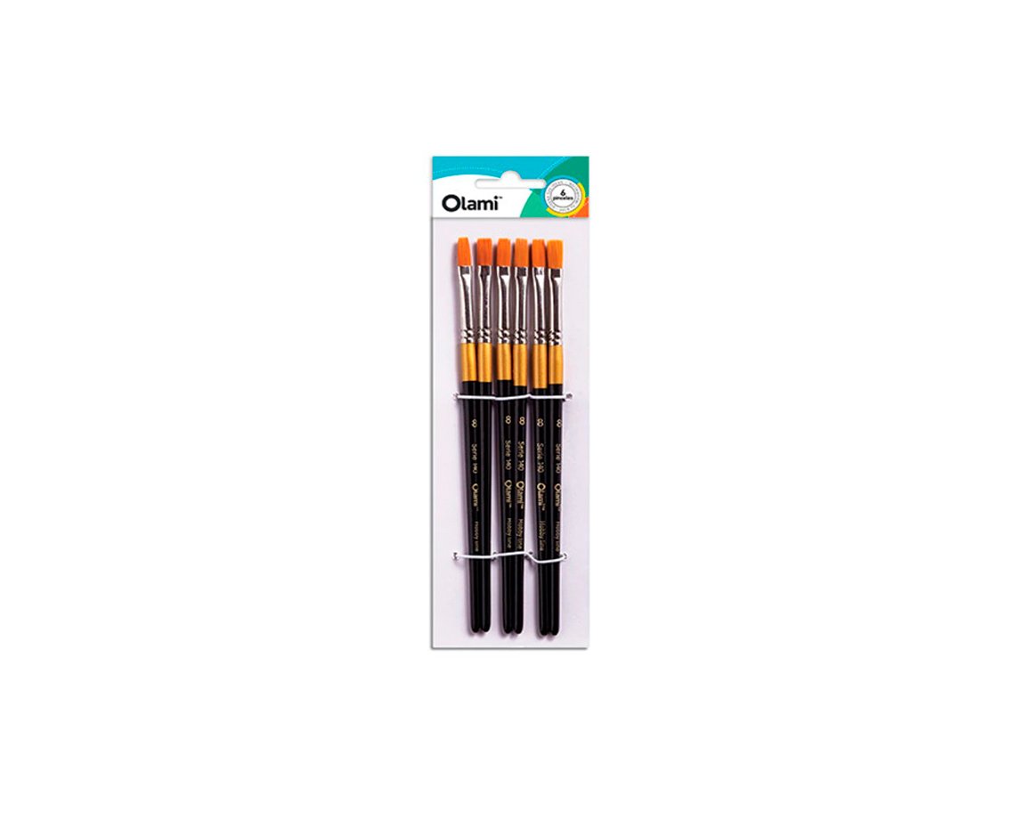 PINCEL OLAMI PI140 Nº0 x 6 U. CHATO