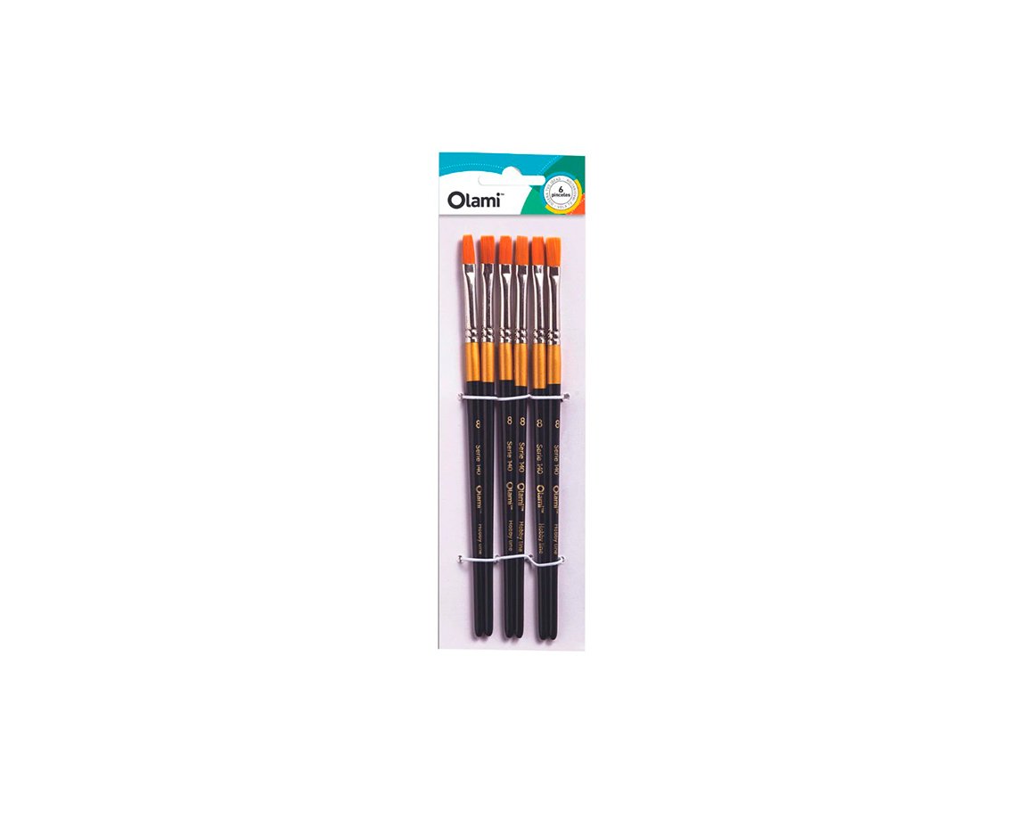 PINCEL OLAMI PI140 Nº2 x 6 U. CHATO