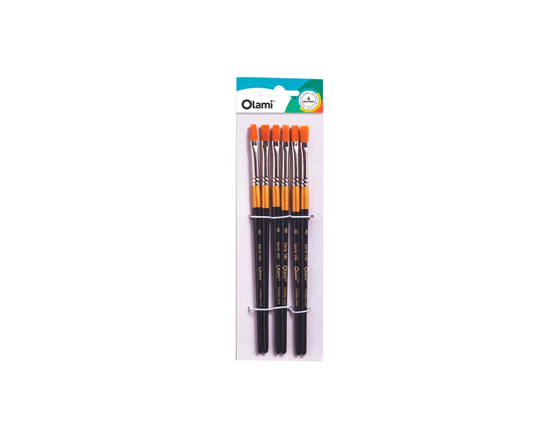 PINCEL OLAMI PI140 Nº6 x 6 U. CHATO