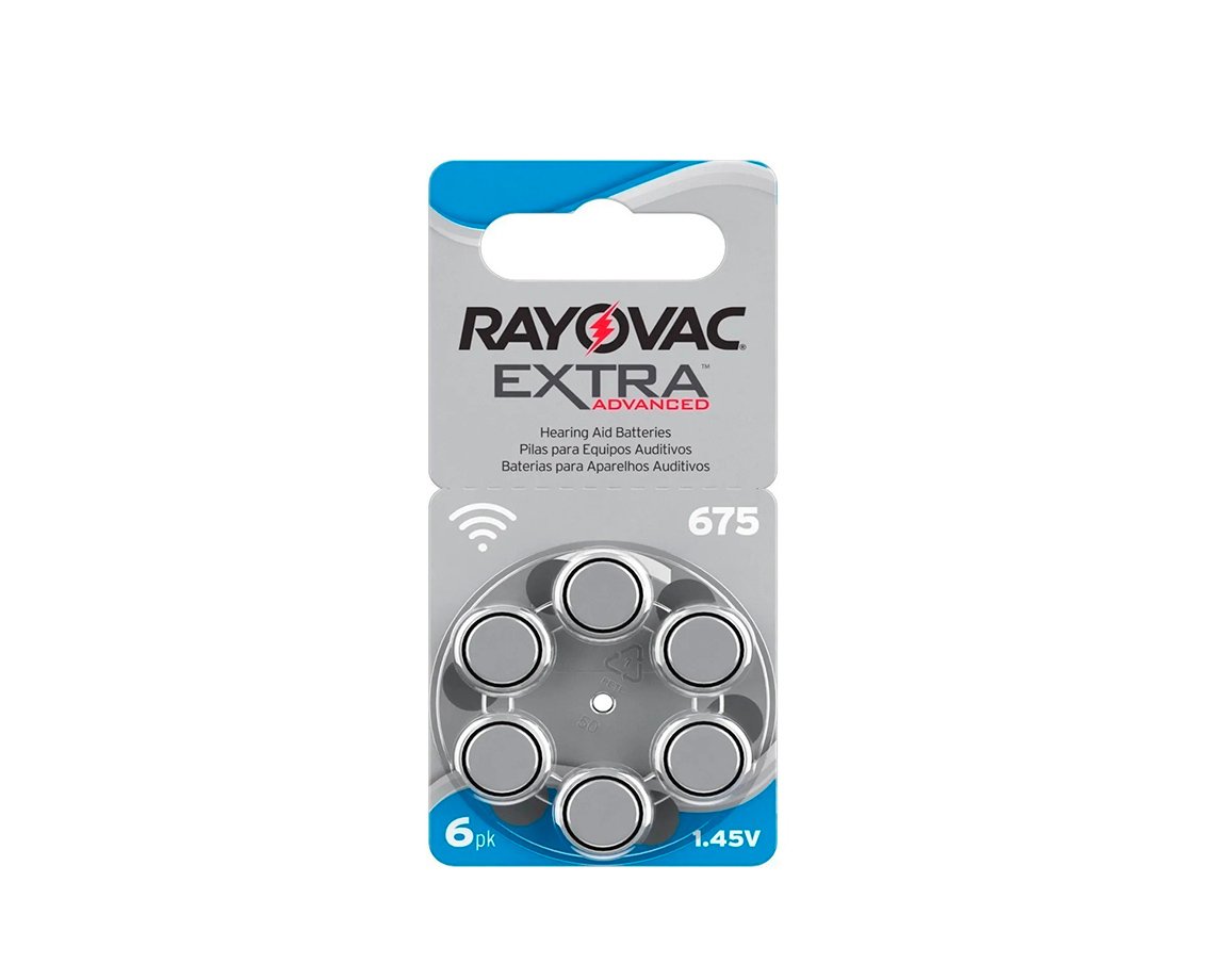 PILAS RAYOVAC AUDITIVA Nro 675 x 6 U.