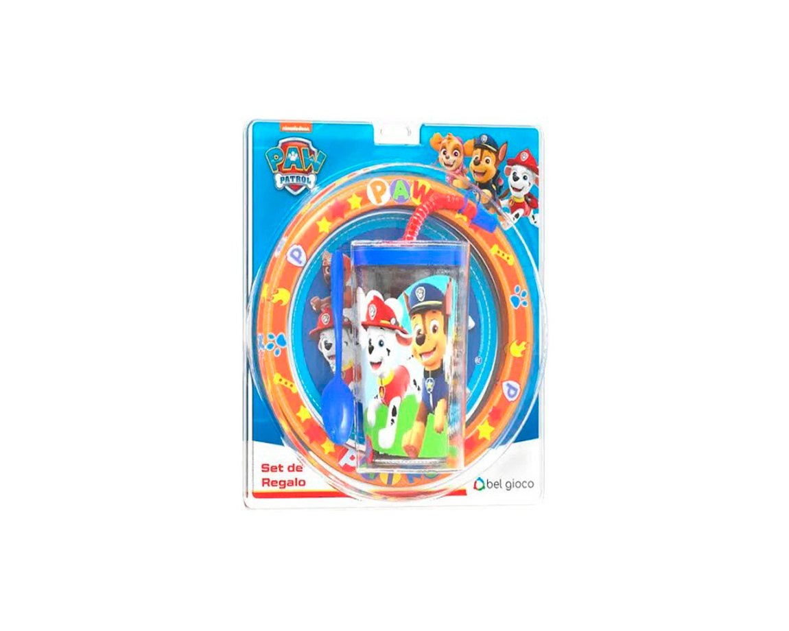 PLATO + VASO BEL GIOCO SPORT PAW PATROL