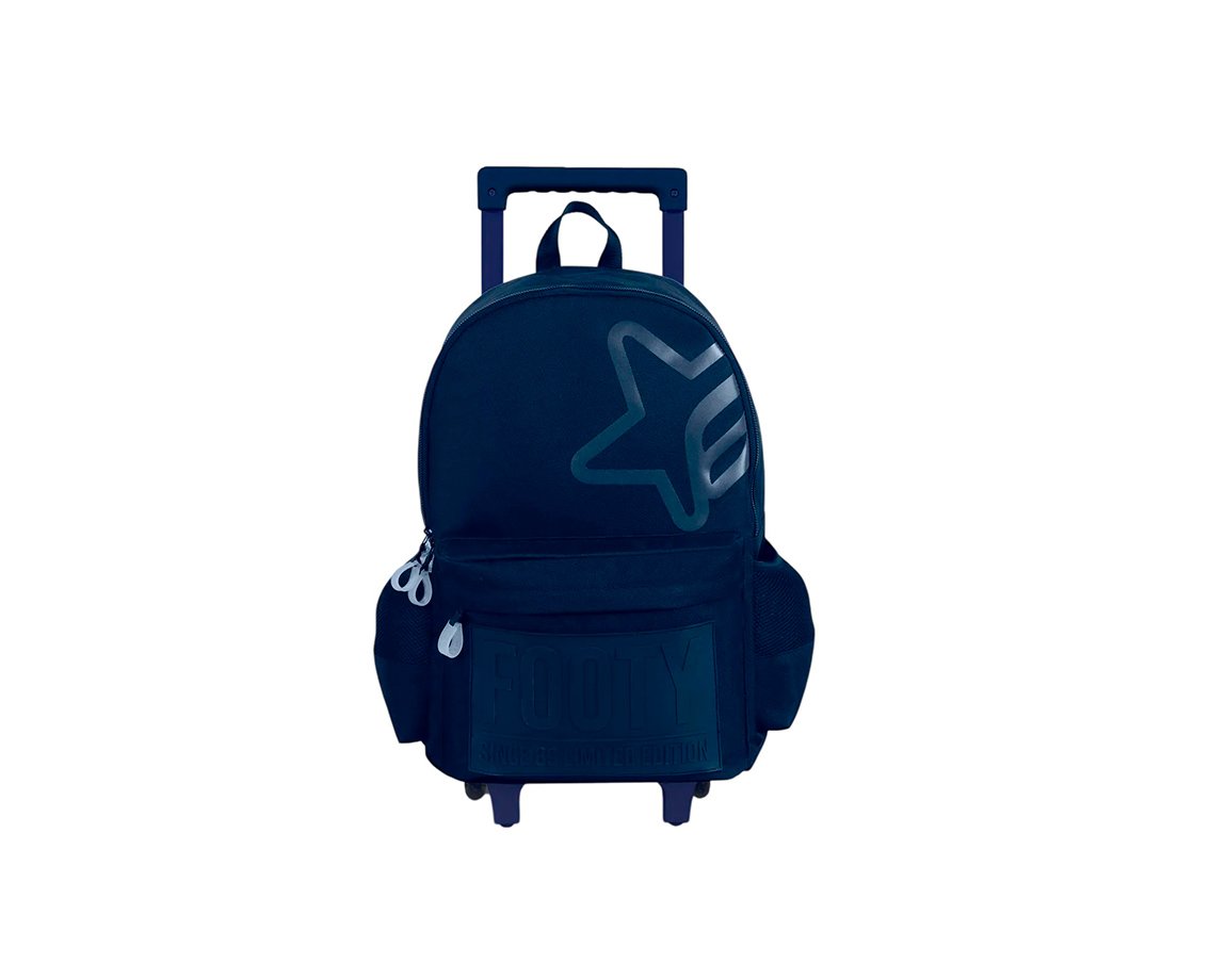 MOCHILAS FOOTY F5001 CARRO 18P BIG KIDS AZUL LIMITED E.
