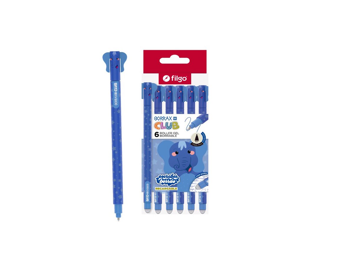 BOLIGRAFO FILGO BORRAX SE CLUB ELEFANTE x unid. AZUL