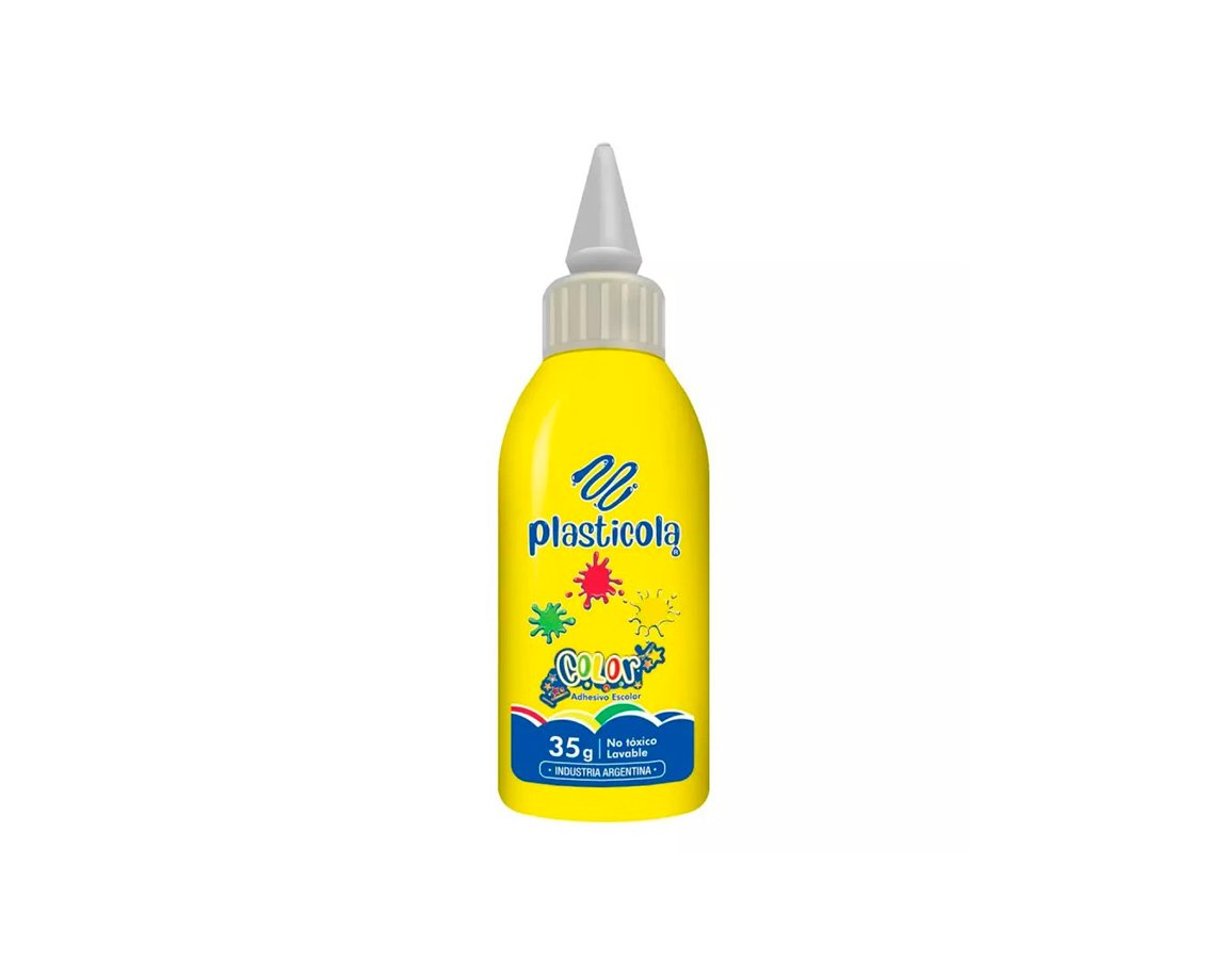 COLAS VINILICAS PLASTICOLA x35 G. COLOR AMARILLO