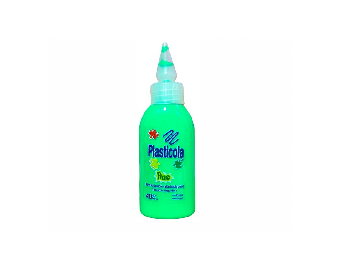 COLAS VINILICAS PLASTICOLA x35 G.FLUO VERDE