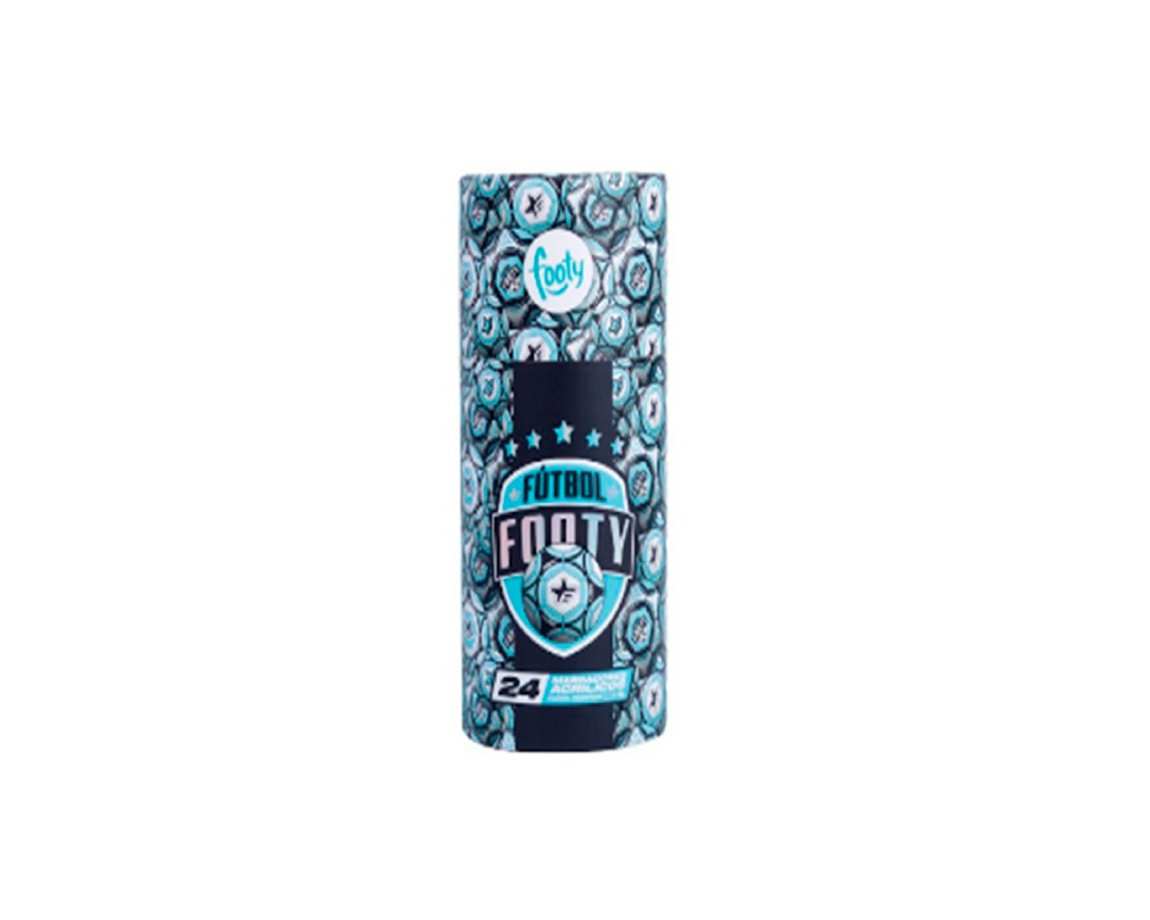 MARCADOR FOOTY LIB357 ACRILICOS x24 COL