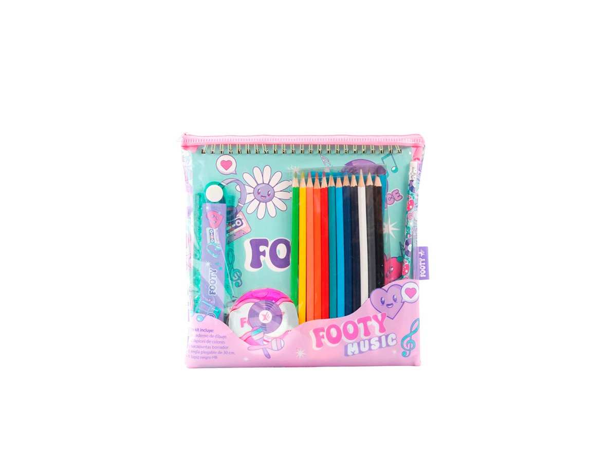 SET ESCOLAR FOOTY SET502 LILA