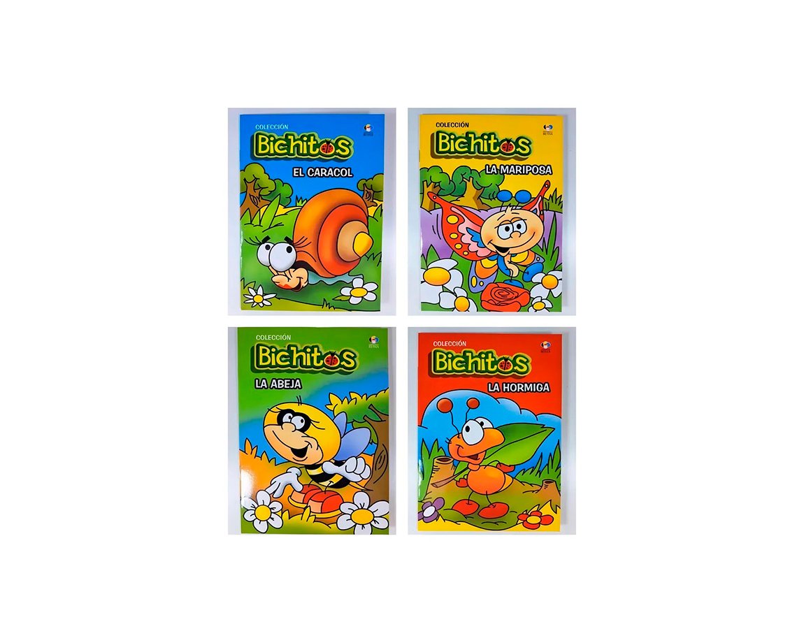 LIBROS BETINA CUENTOS BICHITOS  (4 TITULOS)