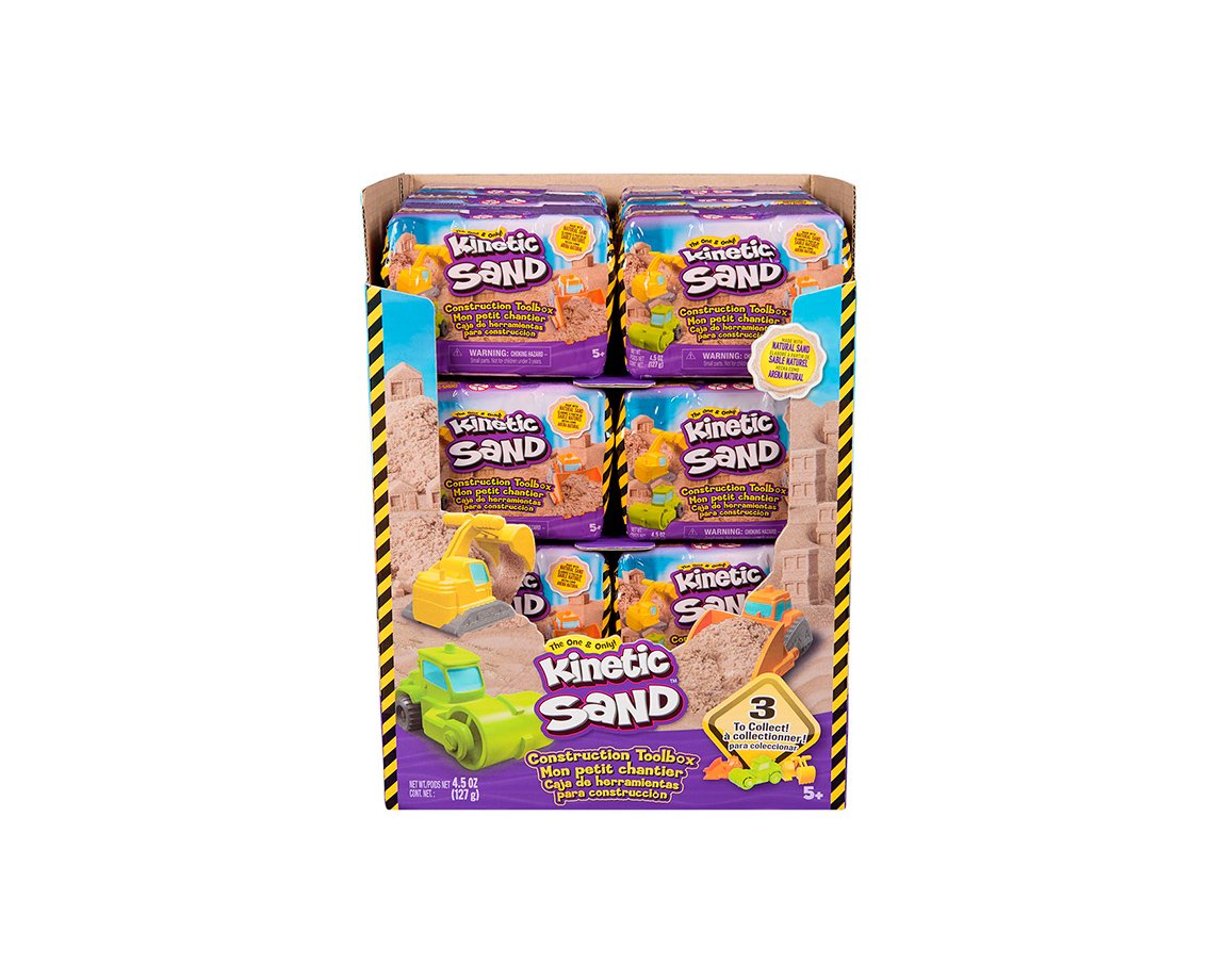 JUGUETE KINETIC SAND 71674 CONSTRUCCION TOOL BOX