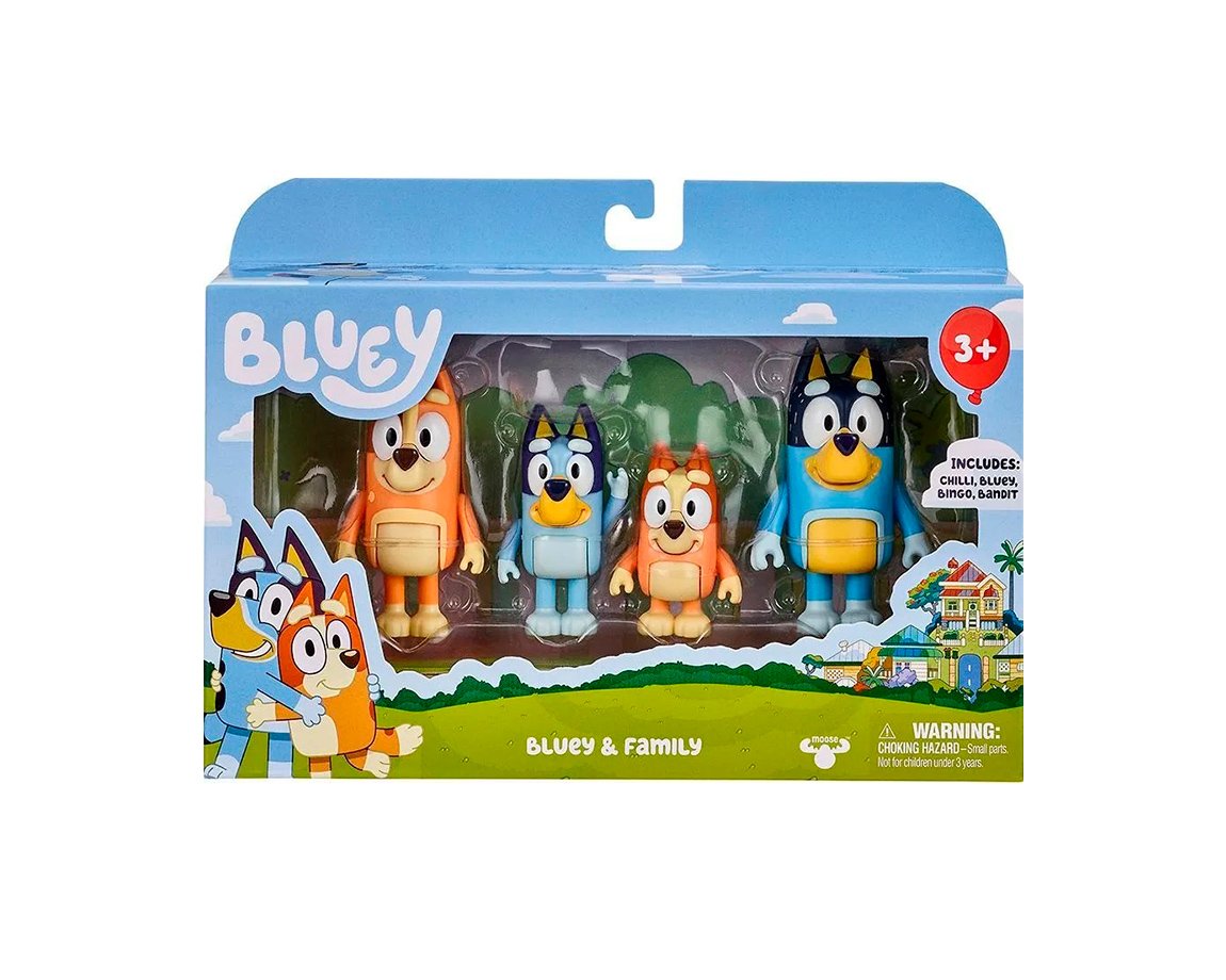 JUGUETE BLUEY PACK 4 FIGURAS 17653