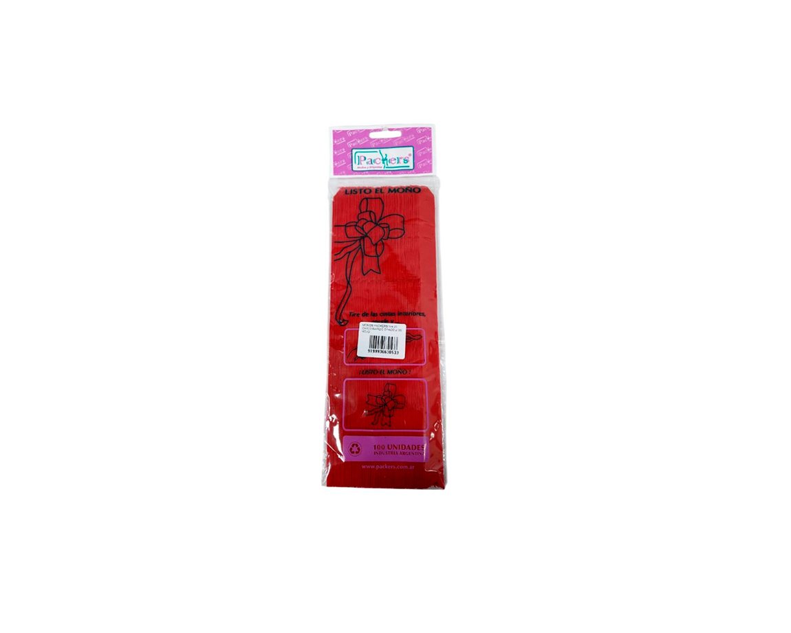 MOÑOS PACKERS Nro 40 MED RAPIDO OPACO x50 ROJO