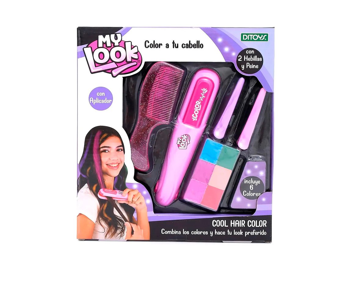 JUGUETE DITOYS 2665 MY LOOK COOL HAIR COLOR