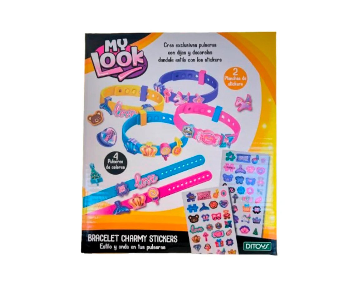 JUGUETE DITOYS 2881 MY LOOK BRACELET CHARMY STICKERS
