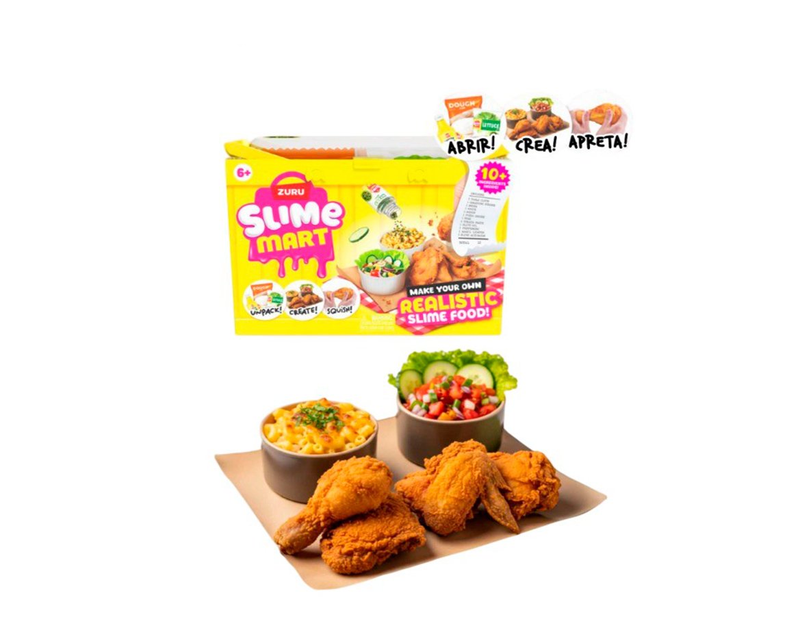 JUGUETE WABRO 6096 SLIME MART CANASTO CREA TU POLLO