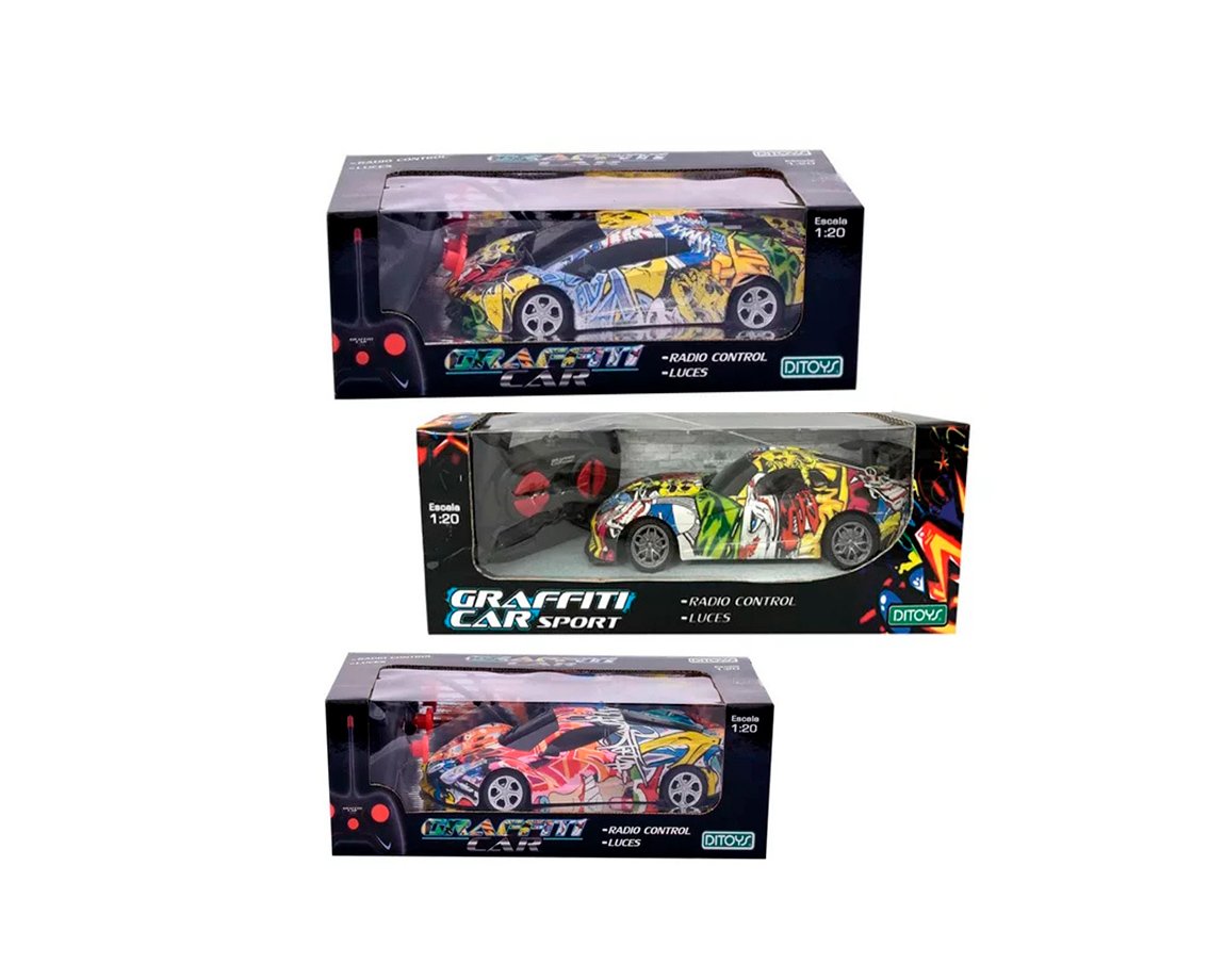 JUGUETE DITOYS 2826 GRAFFITI CAR SPORT R/C
