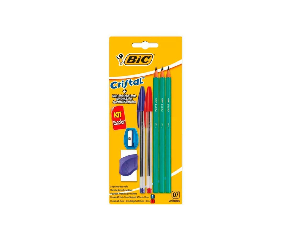KIT BIC ESCOLAR ECONOMICO x7 U. 9040691/9308481