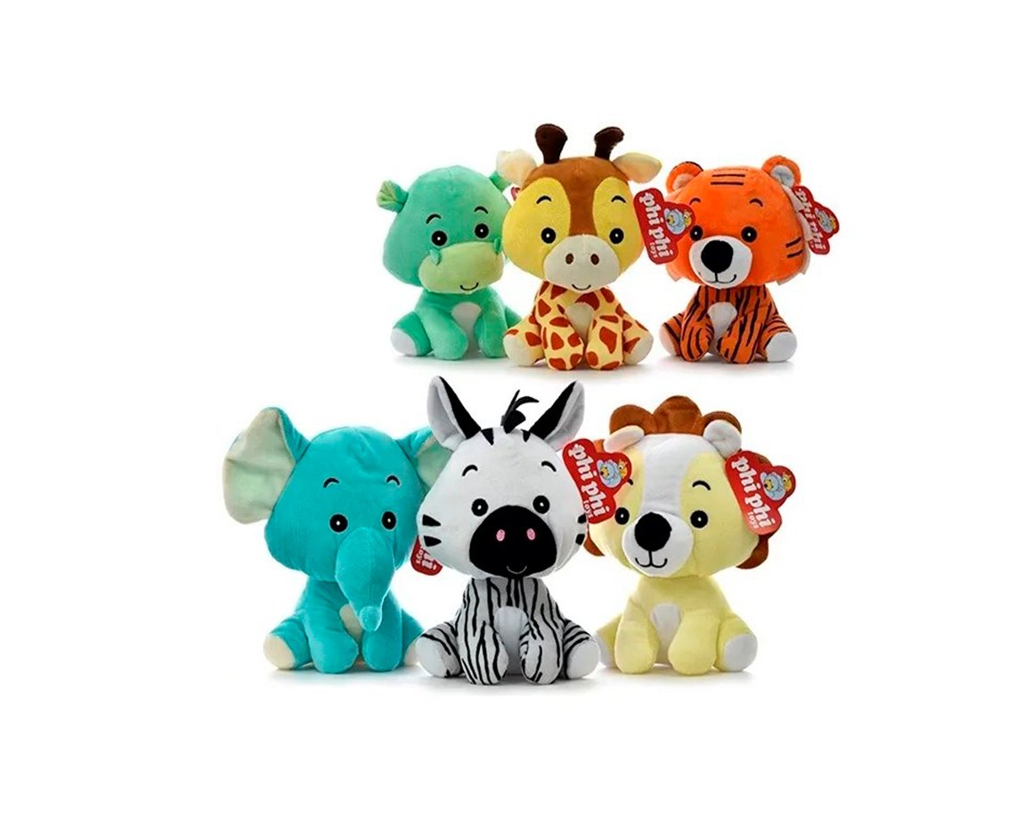 PELUCHE 5446 ANIMALES SENTADOS 21CM