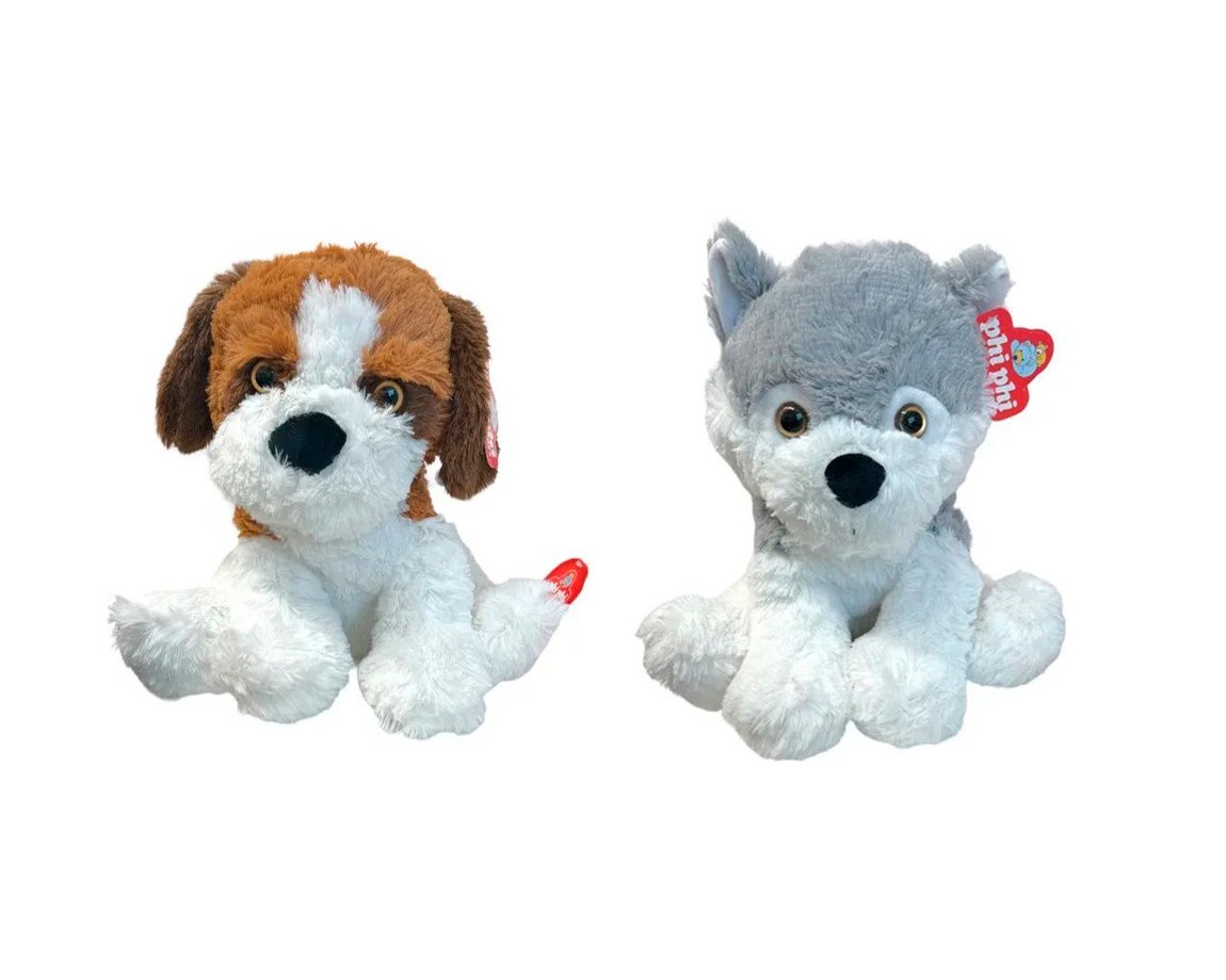 PELUCHE 1703 SAN BERNARDO Y SIBERIANO 32CM