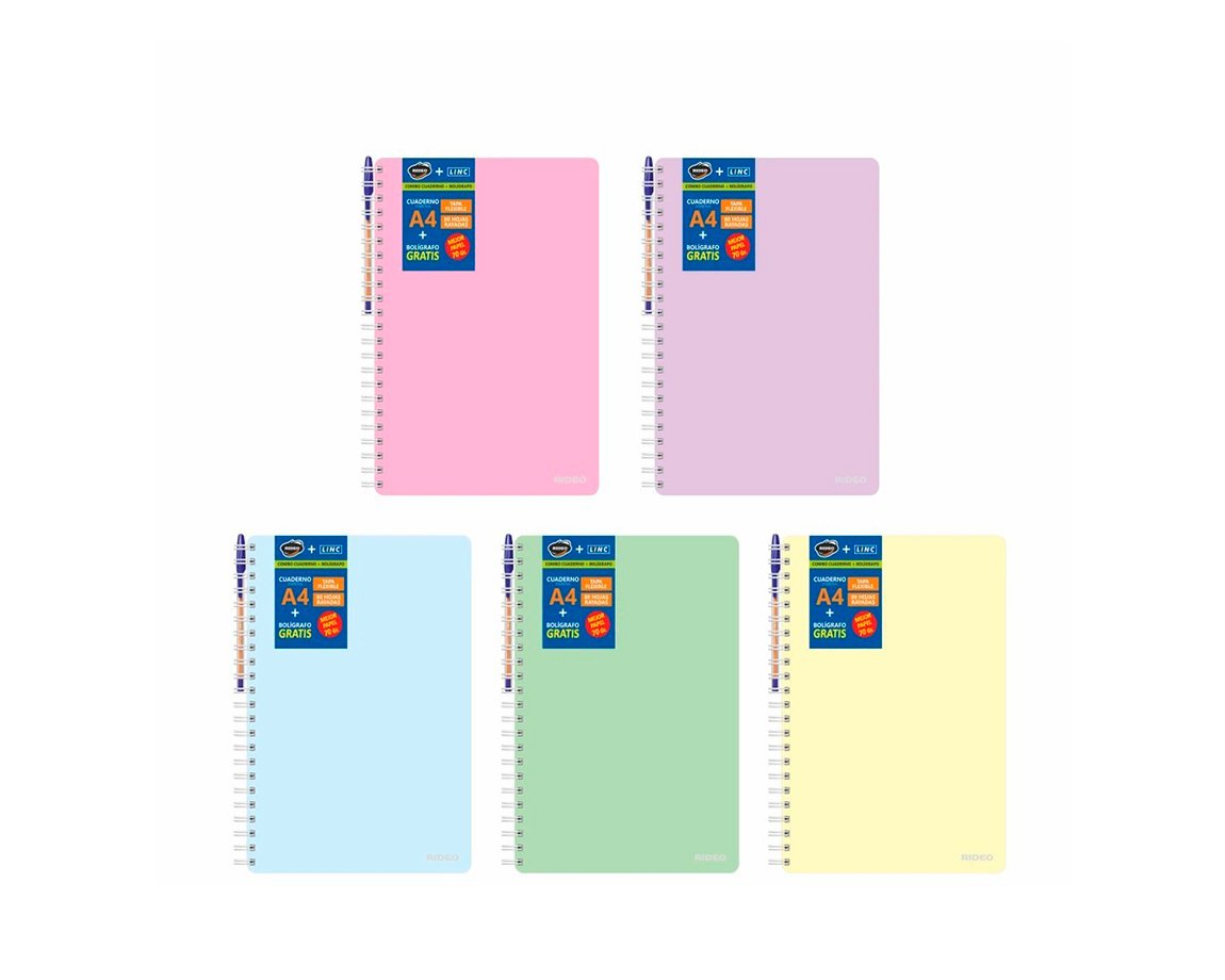 CUADERNO RIDEO 3794 A4 FRESH 120 H = T/F