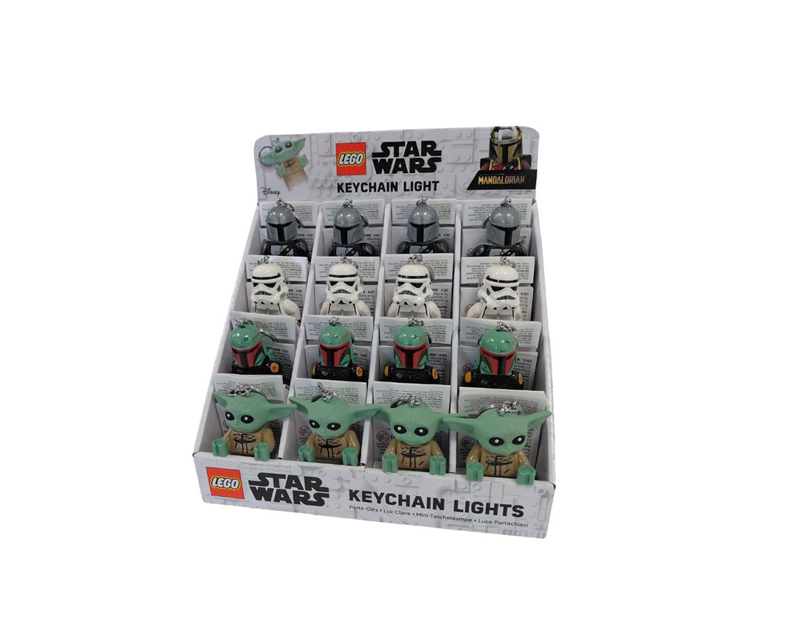 EXHIBIDOR LEGO LLAVERO C/ LINTERNA STAR WARS X 16 UNID