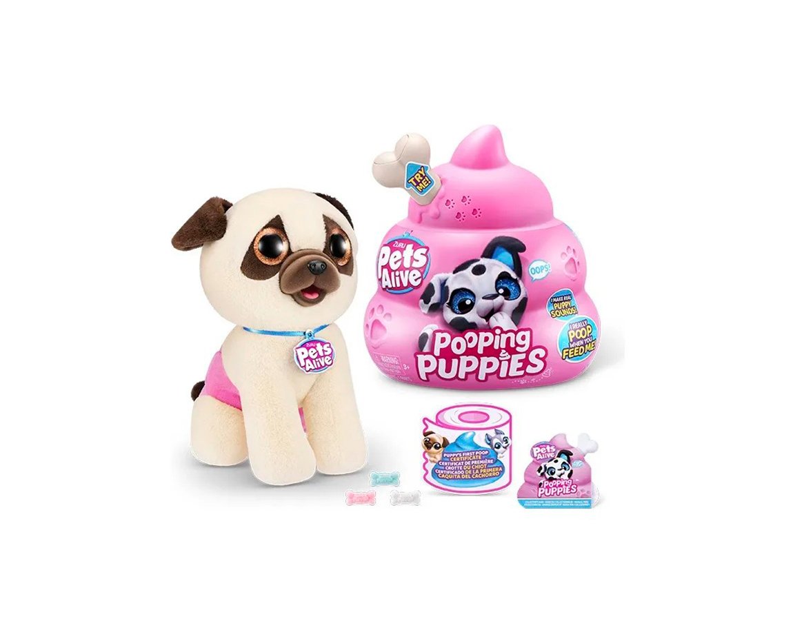 JUGUETE WABRO 6054 PETS ALIVE HUEVO SORP. 30CM POOPING