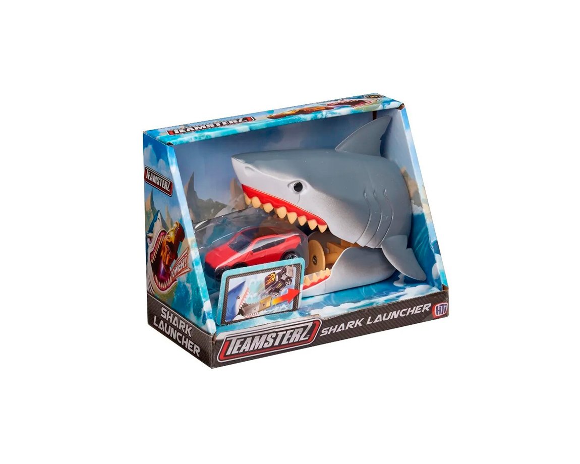 JUGUETE TEAMSTERZ 14127 LANZADOR + VEHICULO TIBURON