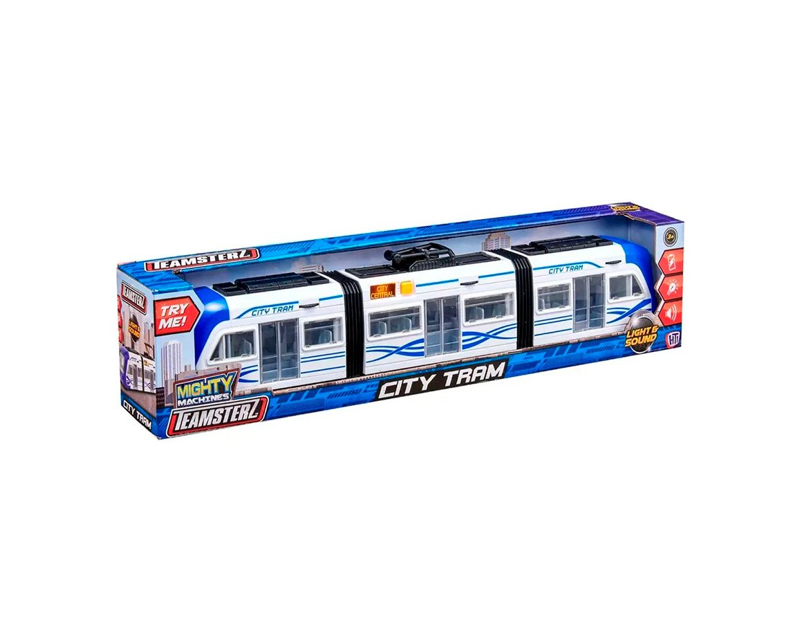 JUGUETE TEAMSTERZ 14176 TRANVIA URBANO LUZ/SONIDO 15CM
