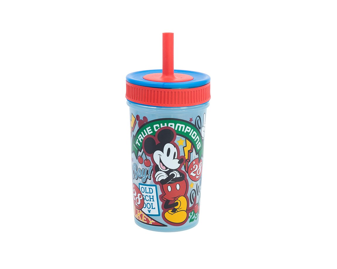 VASO SILICONA WABRO 1630 LEAK PROOF MICKEY MOUSE 420 ML