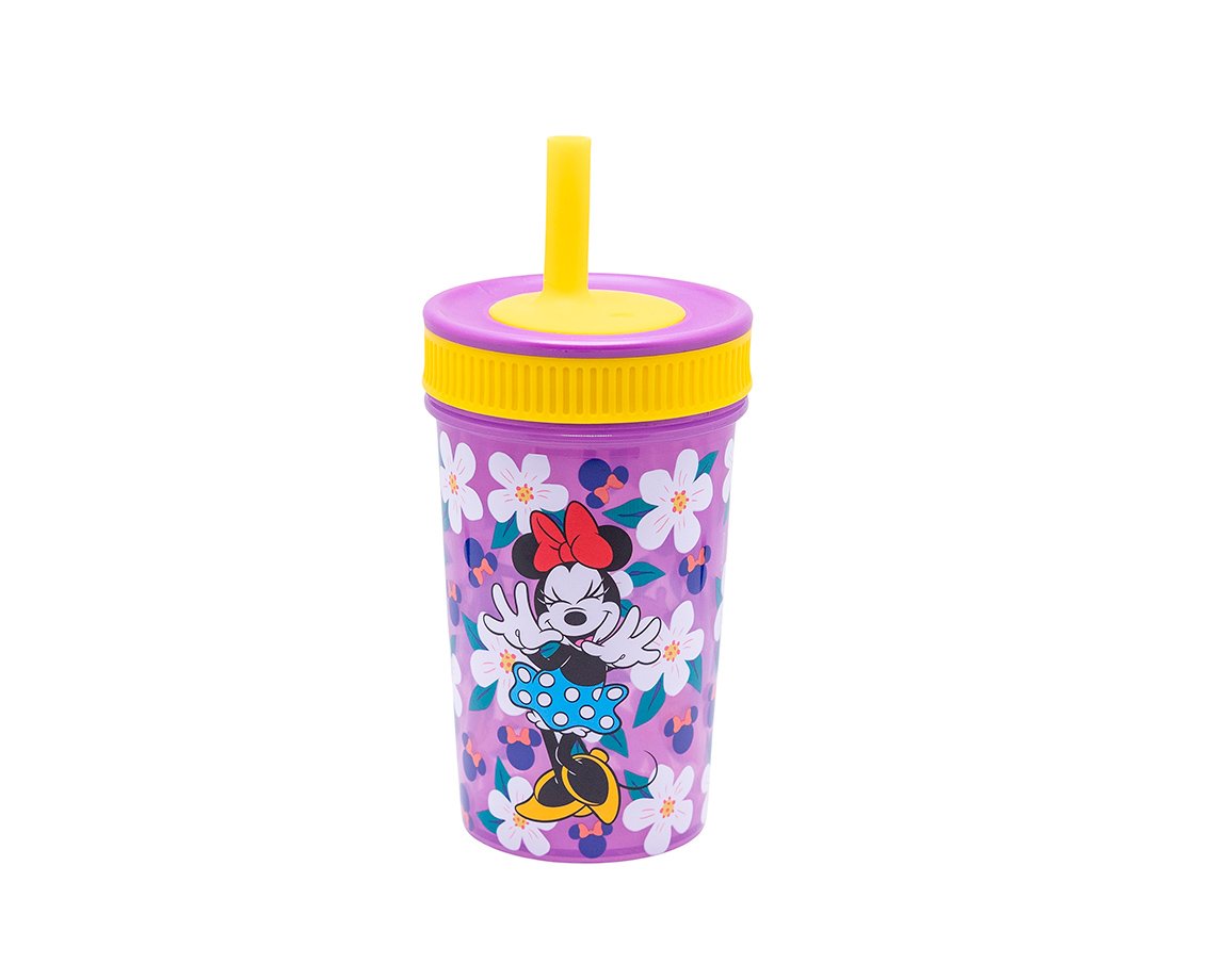 VASO SILICONA WABRO 1631 LEAK PROOF MINNIE MOUSE 420 ML